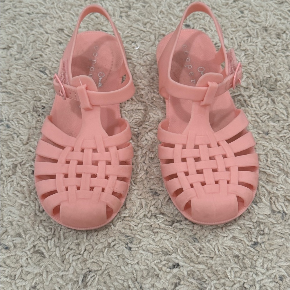 Copper Key Pink Sandals with Cutout Design Size 11